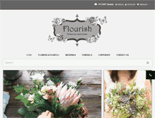 Tablet Screenshot of flourishflorists.co.uk